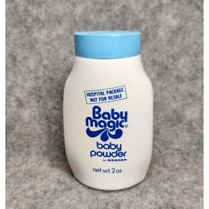 Vintage Baby Magic Baby Powder Mennen 2 Ounce Full Discontinued Great Shape